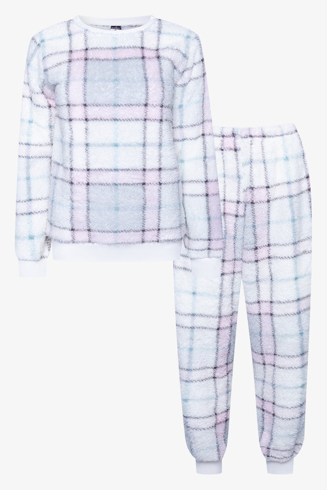 Check Pyjamas Light Grey