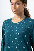 2 Pack Sleepshirts Green And Grey (6)
