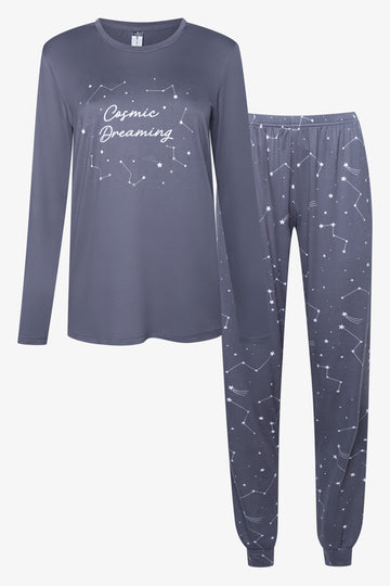 Cosmic Dreaming Pyjamas Dark Grey
