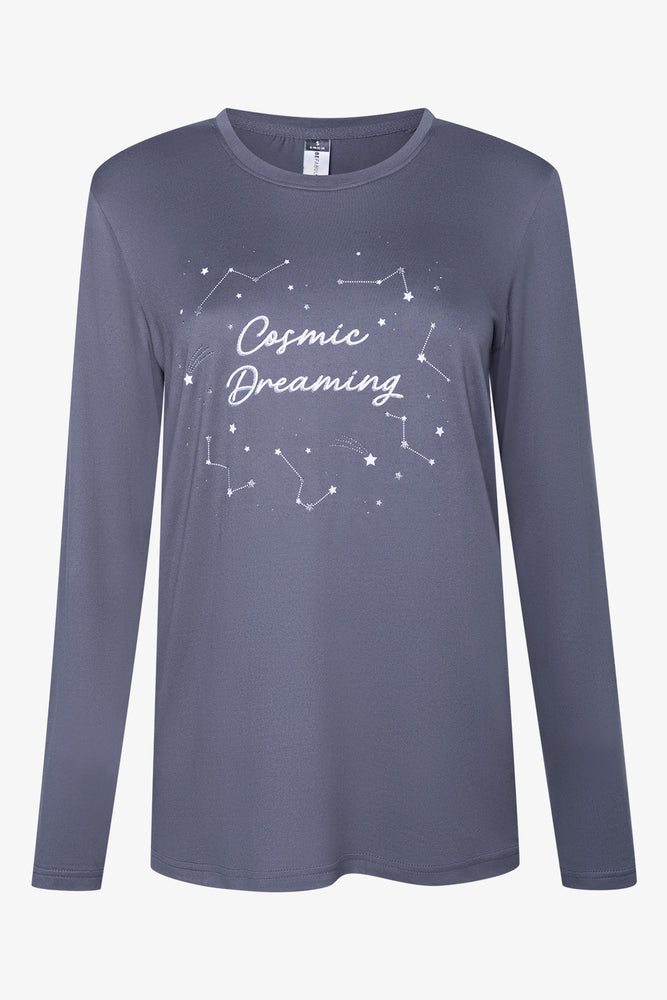 Cosmic Dreaming Pyjamas Dark Grey (1)