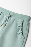 Frill Pocket Jogger Trackpants Green (1)