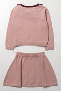 Knitwear Skirt Set Pink (2)