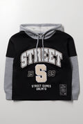 Twofer Hooded Tracktop Black