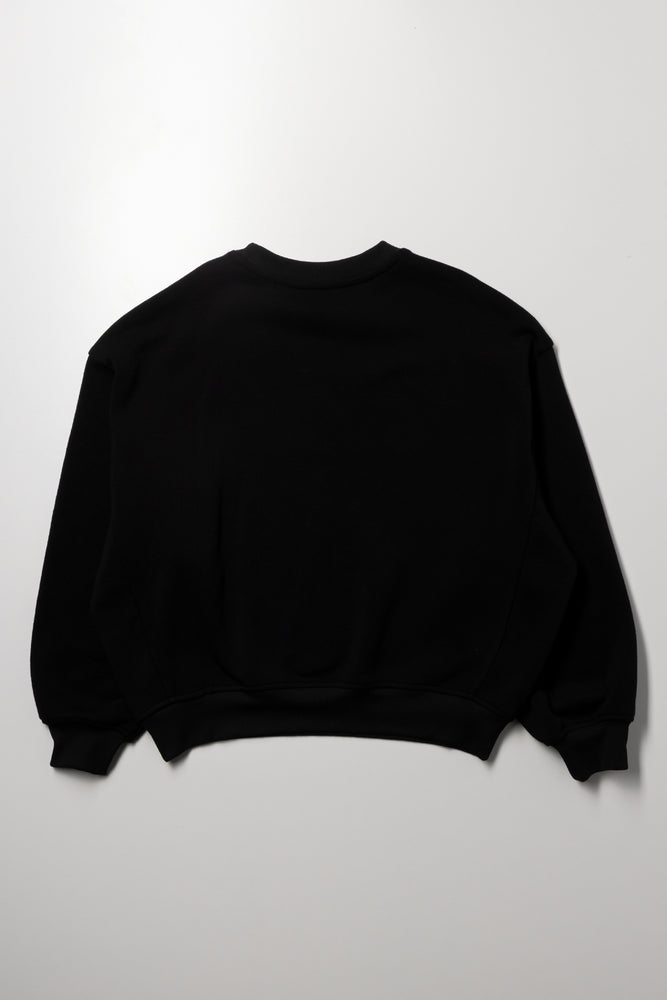 Cube Crew Neck Tracktop Black (2)