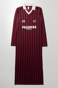 Collared Dress Burgundy