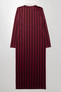 Collared Dress Burgundy (2)