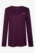 Love Heart Check Flannel Pyjamas Burgundy (1)