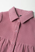 Tiered Corduroy Dress Pink (1)