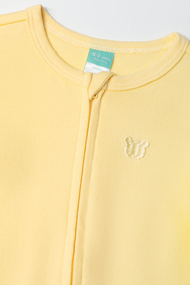 Zip Sleepsuit Yellow (1)