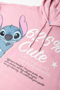 Stitch Oversized Hoodie Pink (1)