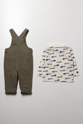 Dungaree Set Green (3)