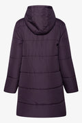 Extra Long Length Puffer Jacket Brown (1)