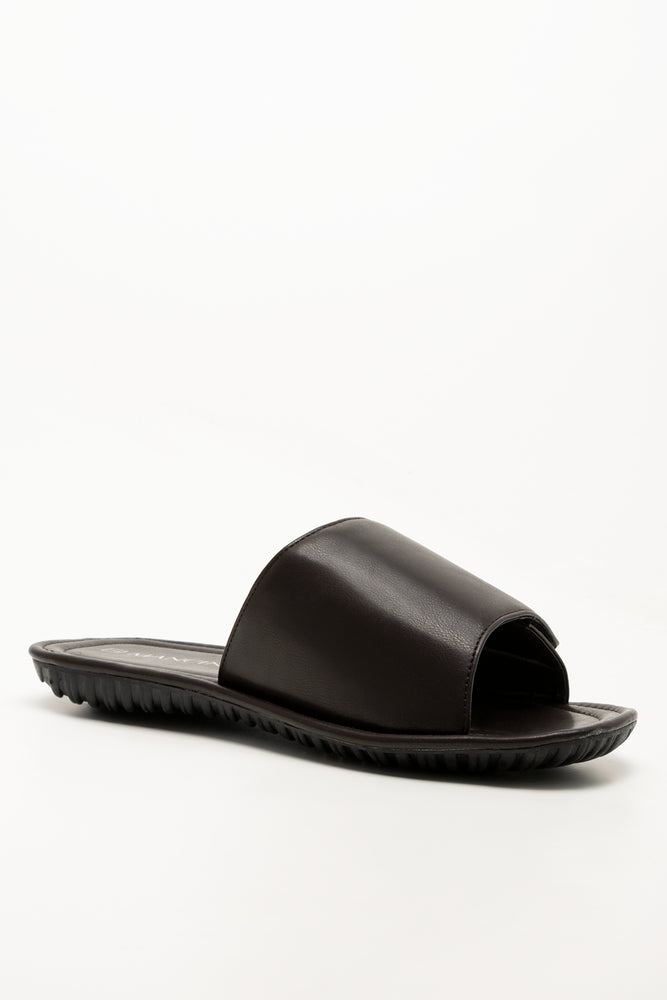 Velcro Mule Sandals Brown
