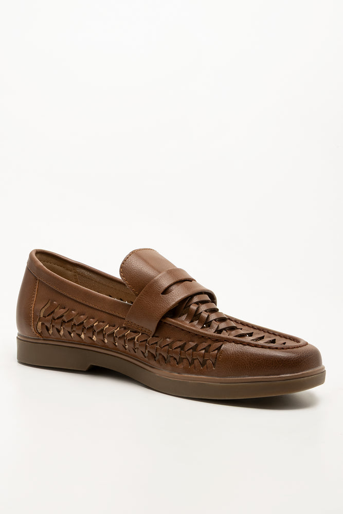 Woven Loafers Tan