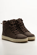 Skate High Top Sneakers Brown