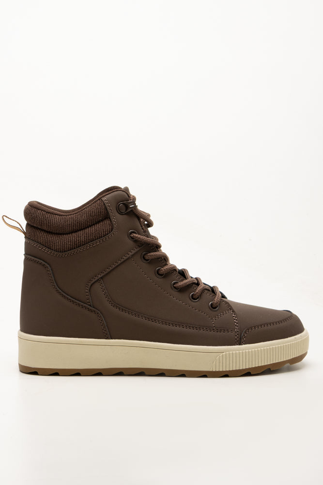 Skate High Top Sneakers Brown (1)