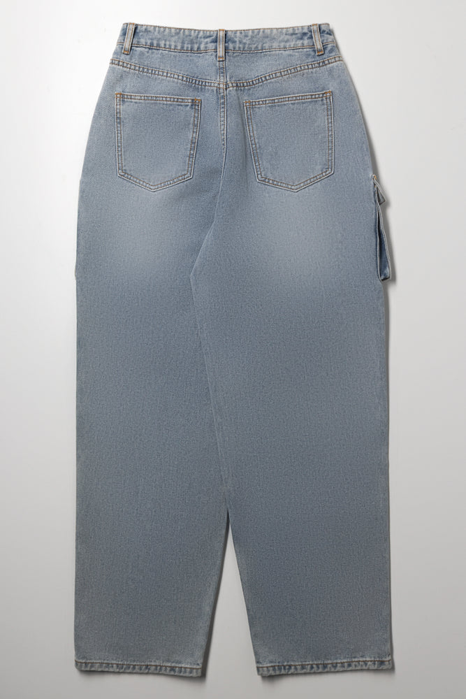 Cargo Denim Jeans Blue (2)