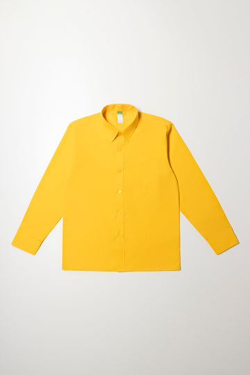 Gold Long Sleeve Button Shirt