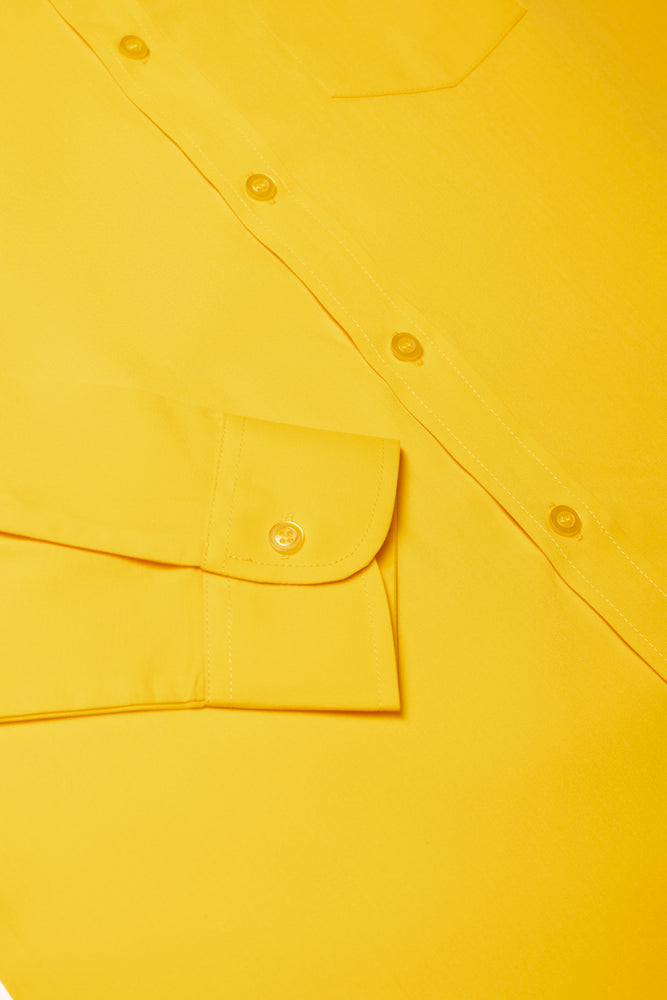Gold Long Sleeve Button Shirt (4)