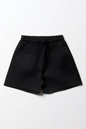 Black Unisex Sports Shorts