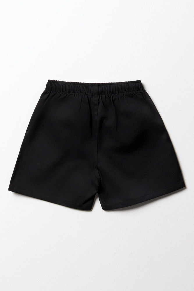 Black Unisex Sports Shorts (3)