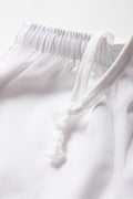 White Basic Unisex Sports Shorts (1)