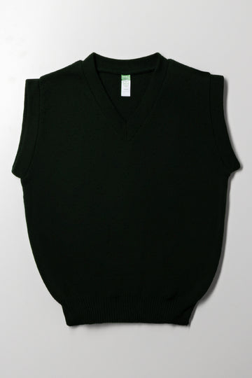 Green Sleeveless V-Neck Jersey