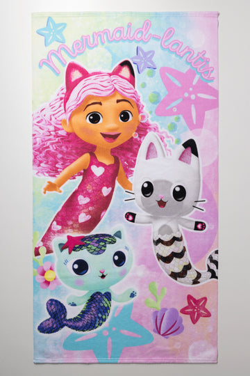 Gabby's Dollhouse Towel Pink
