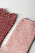 2 Pack Chenille Socks Pink And Burgundy (1)