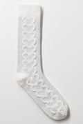 Cable Boot Socks Grey