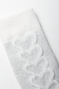 Cable Boot Socks Grey (1)