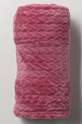 Textured Throw Pink