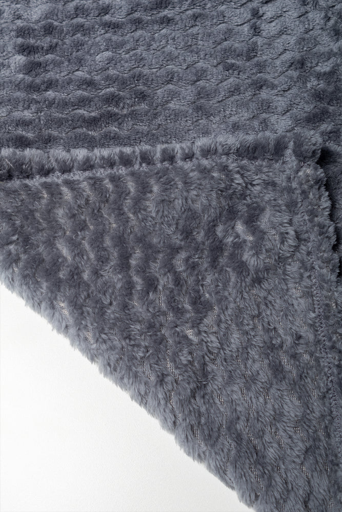 Textured Throw Dark Grey (1)
