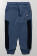 Textured Inset Tackpants Blue