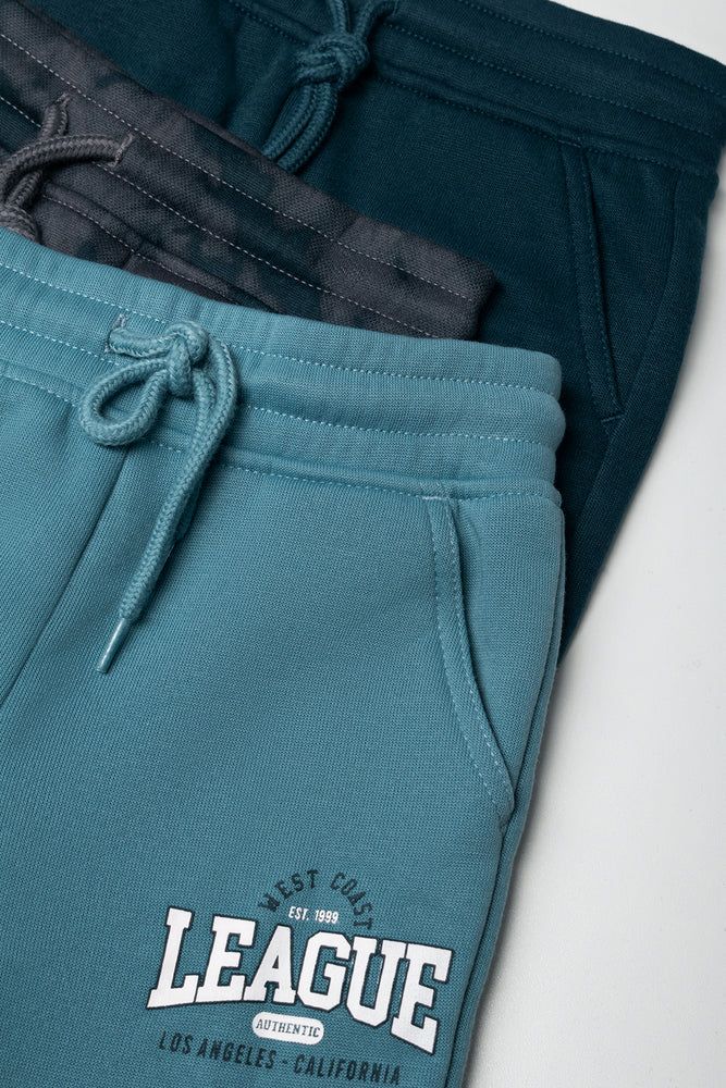 3 Pack Tie Dye Trackpants Dark Grey And Teal (1)