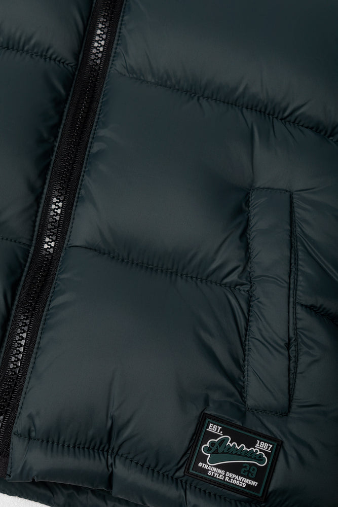 Puffer Jacket Black And Green (1)