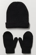 Beanie & Gloves Set Charcoal