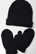 Beanie & Gloves Set Charcoal (1)