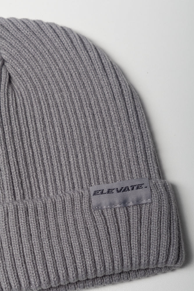 Rib Beanie Grey (1)