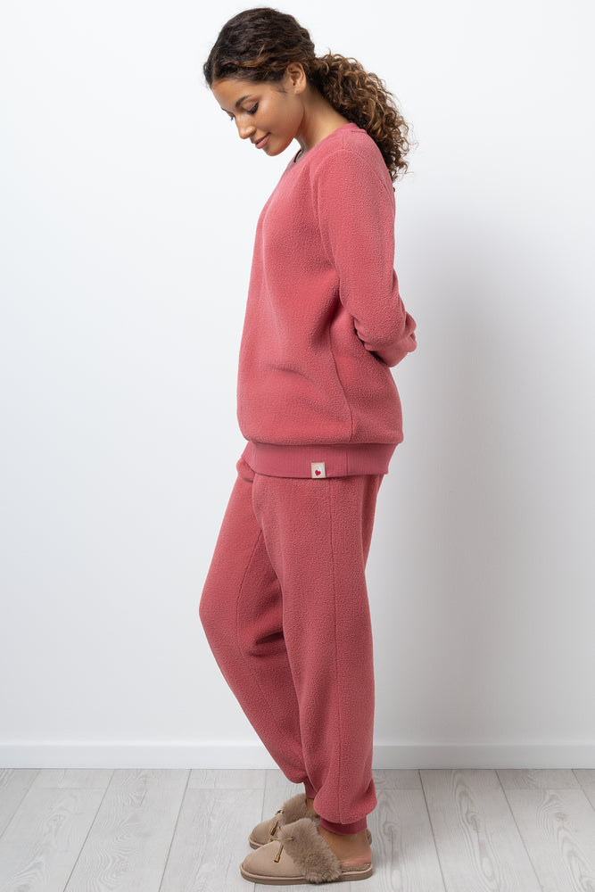 Soft Teddy Plush Pyjamas Pink (1)