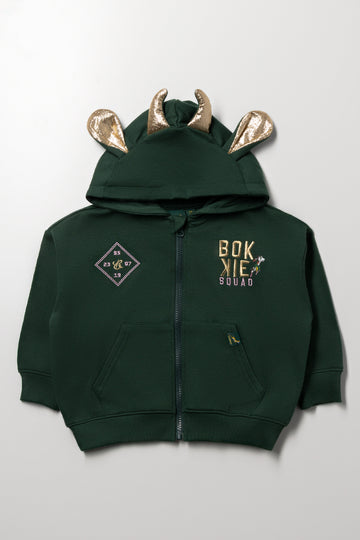 Bokkie Zip Through Tracktop Green