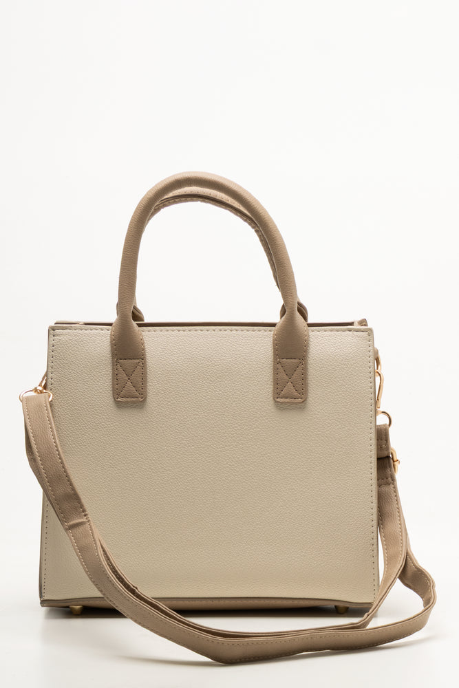 Mini Handbag With Pocket Detail Natural (2)