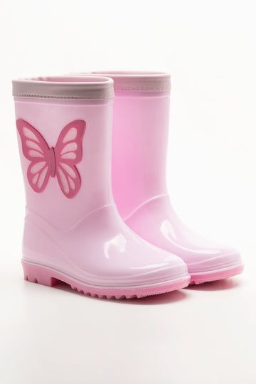 Butterfly Rainboots Pink