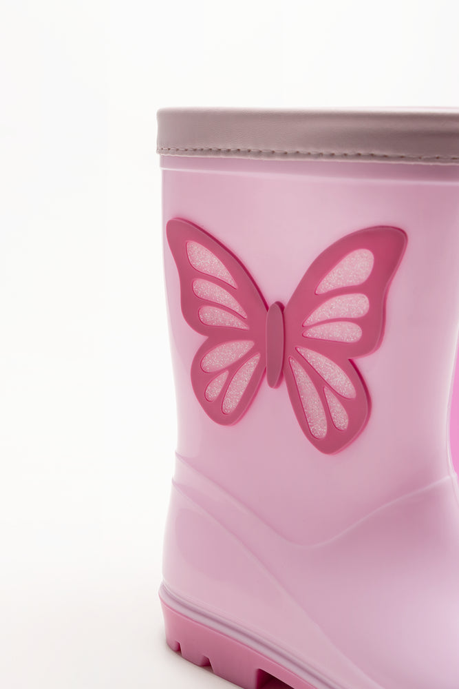 Butterfly Rainboots Pink (3)