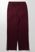 Straight Leg Trackpants Burgundy (2)