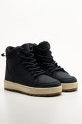 Chunky High Top Sneakers Navy
