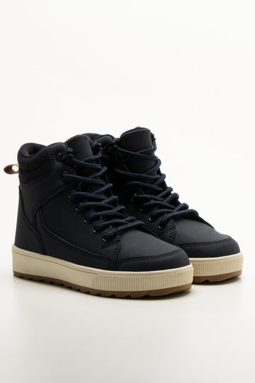 Chunky High Top Sneakers Navy