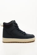 Chunky High Top Sneakers Navy (1)