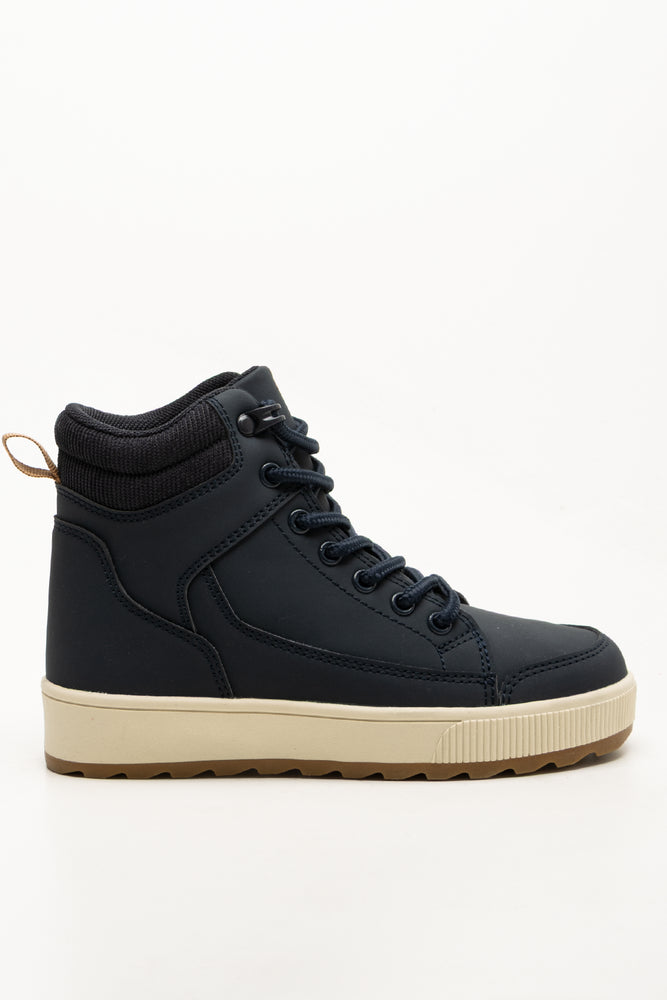 Chunky High Top Sneakers Navy (1)