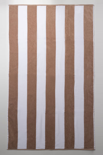 Stripe Bath Sheet Natural